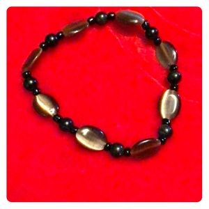 Tiger eye, bracelet, 19cm stretches
